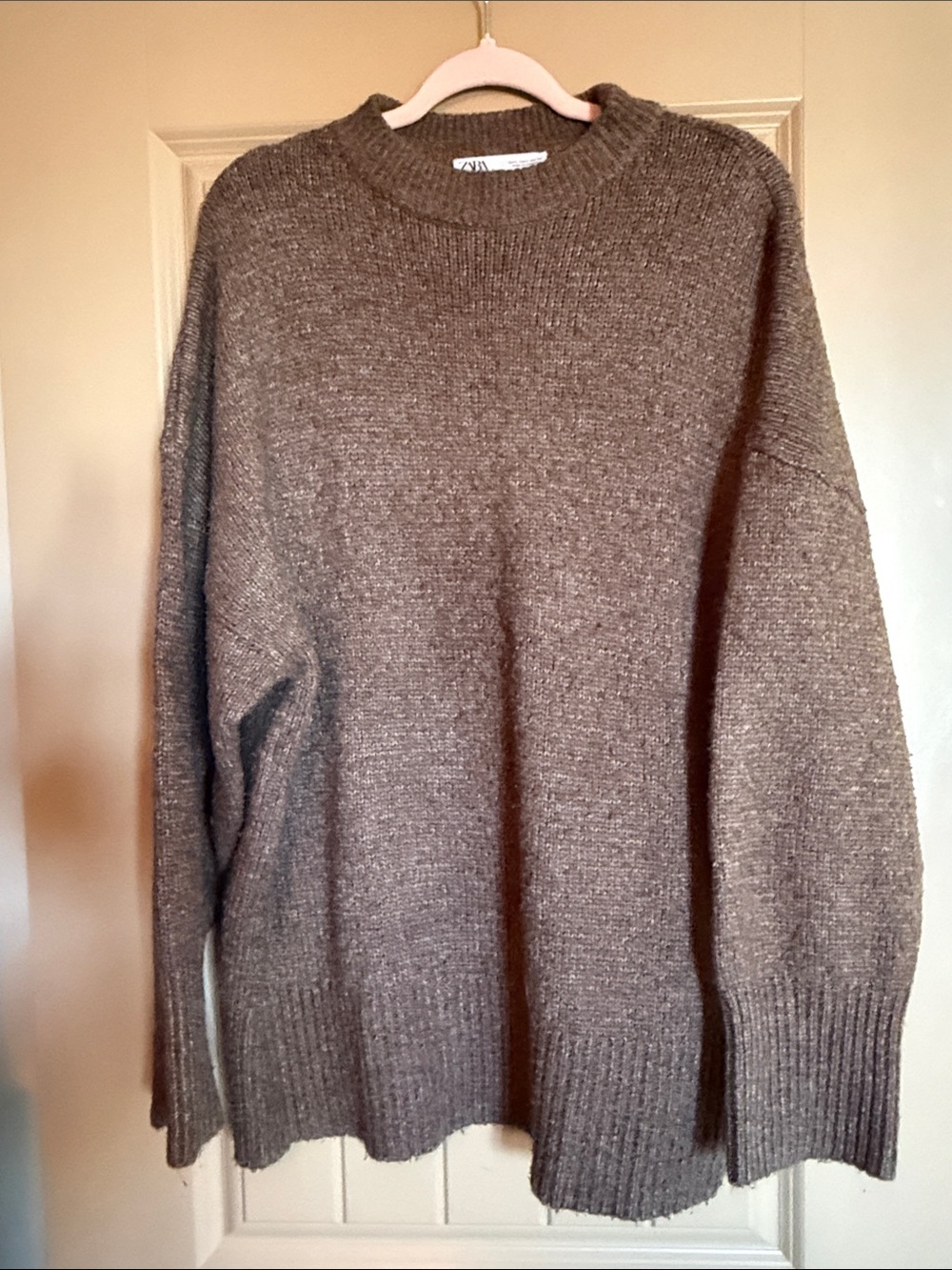 Zara size large brown sweater